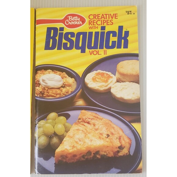 Betty Crocker's 50th ANNIVERSARY Creative Recipes Bisquick Cookbook 2pc Lot 1980 - Picture 3 of 14